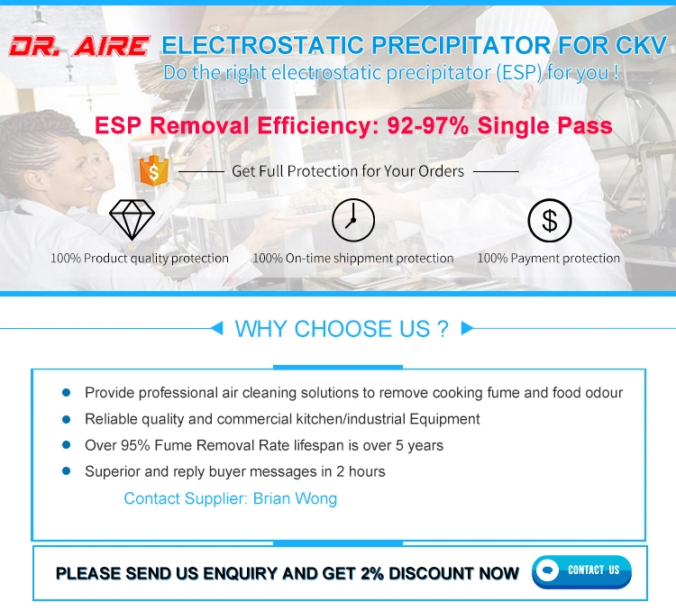 Dr Aire Over 95% Smoke Remove Smoke Filter for Kitchen Ventilation System