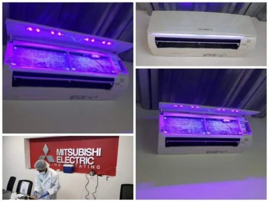 Climatiseur Mini purificateur à Cassette renversée lampe UVC haute puissance désinfection de l'air frais stérilisateur UV cvc